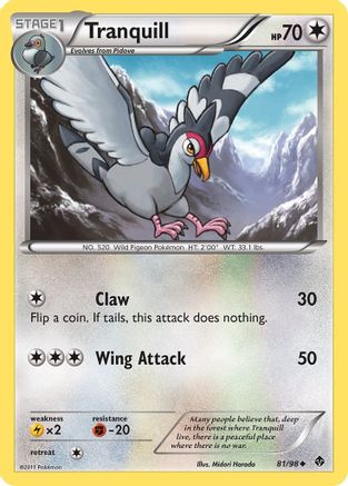 Tranquill (81/98) [Black & White: Emerging Powers] Reverse Holofoil