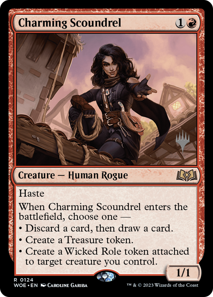 Charming Scoundrel (Promo Pack) [Wilds of Eldraine Promos] Foil
