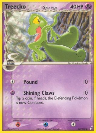 Treecko (Delta Species) (68) Reverse Holofoil - Crystal Guardians