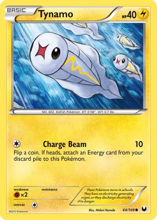 Tynamo (44/108) [Black & White: Dark Explorers] Reverse Holofoil