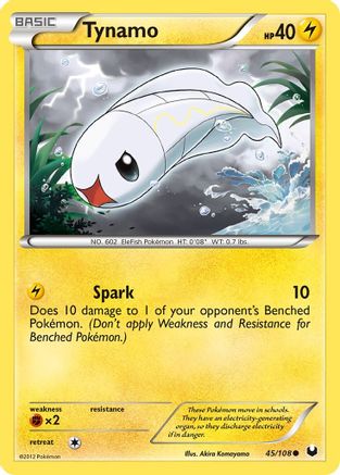 Tynamo (45/108) [Black & White: Dark Explorers] Reverse Holofoil