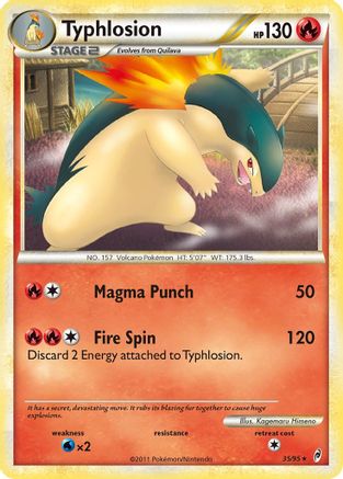 Typhlosion (35) Reverse Holofoil - Call of Legends