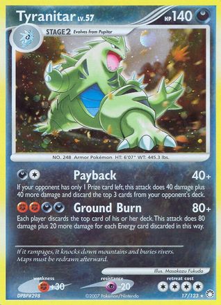 Tyranitar (17) Reverse Holofoil - Mysterious Treasures
