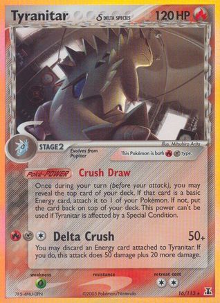 Tyranitar (Delta Species) (16) Reverse Holofoil - Delta Species
