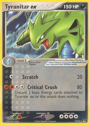 Tyranitar ex (17/17) (Holo) [POP Series 1] | Silver Goblin