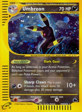 Umbreon (H30/H32) [Skyridge] Reverse Holofoil