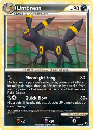 Umbreon (10/90) [HeartGold & SoulSilver: Undaunted] Reverse Holofoil