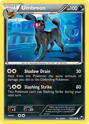 Umbreon (60/108) [Black & White: Dark Explorers] Reverse Holofoil