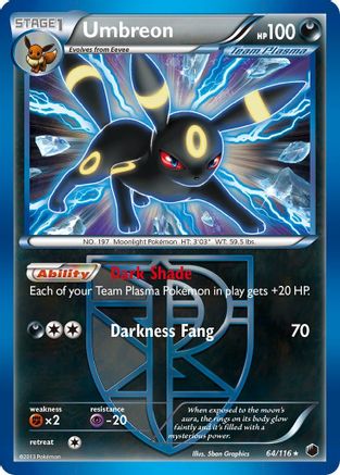 Umbreon (64/116) [Black & White: Plasma Freeze] | Silver Goblin