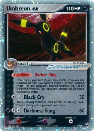 Umbreon ex (112/115) [EX: Unseen Forces] | Silver Goblin