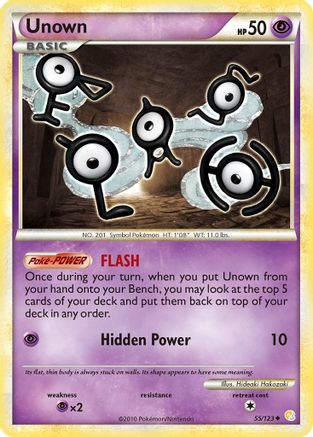Unown (55) Reverse Holofoil - HeartGold SoulSilver
