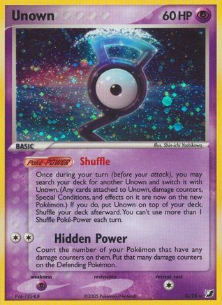 Unown (G) (G/28) [EX: Unseen Forces] | Silver Goblin