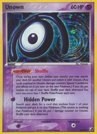 Unown (M) (M/28) [EX: Unseen Forces] | Silver Goblin