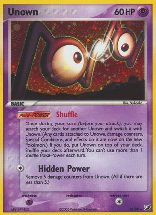 Unown (N) (N/28) [EX: Unseen Forces] | Silver Goblin