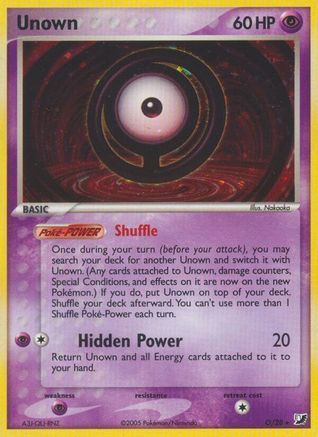 Unown (O) (O/28) [EX: Unseen Forces] | Silver Goblin