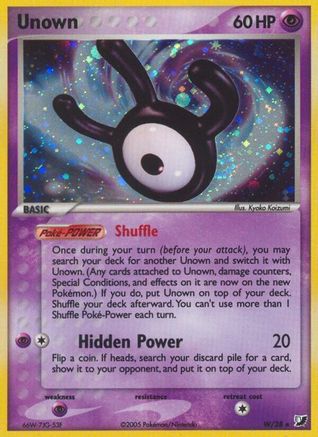 Unown (W) (W/28) [EX: Unseen Forces] | Silver Goblin