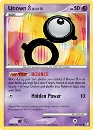 Unown [B] (66) Reverse Holofoil - Diamond and Pearl