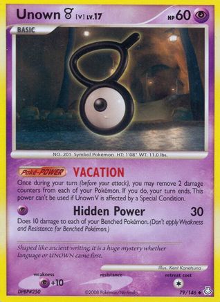 Unown (V) (79) Reverse Holofoil - Legends Awakened