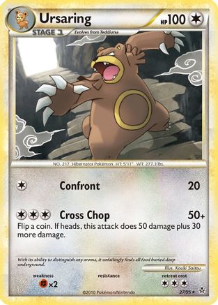 Ursaring (27/95) [HeartGold & SoulSilver: Unleashed] Reverse Holofoil