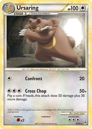 Ursaring (37/95) [HeartGold & SoulSilver: Call of Legends] Reverse Holofoil