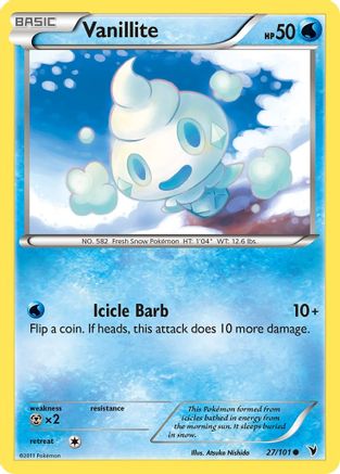 Vanillite (27) Reverse Holofoil - Noble Victories