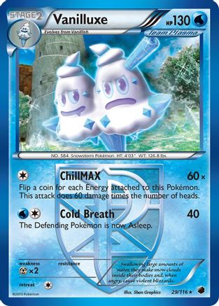 Vanilluxe (Team Plasma) (29) Reverse Holofoil - Plasma Freeze