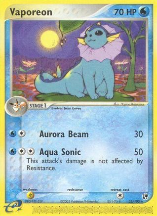 Vaporeon (25) Reverse Holofoil - Sandstorm