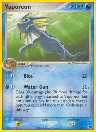 Vaporeon (6) Holofoil - POP Series 3