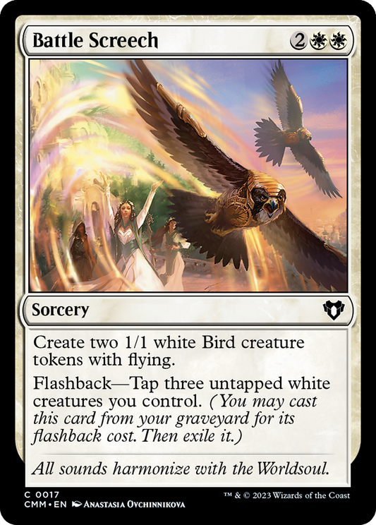 Battle Screech [Commander Masters] Foil