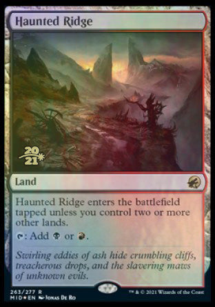 Haunted Ridge [Innistrad: Midnight Hunt Prerelease Promos] | Silver Goblin