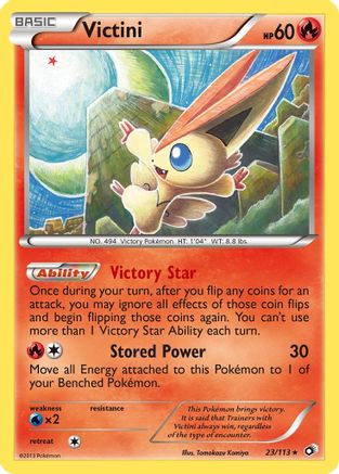 Victini (23) Reverse Holofoil - Legendary Treasures
