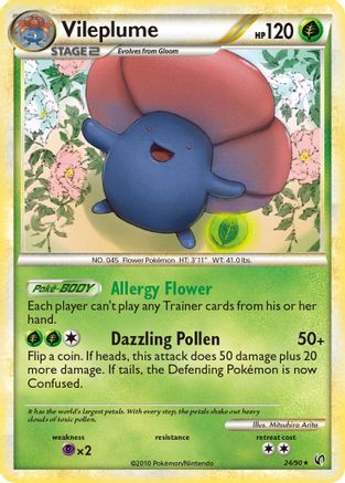 Vileplume (24) Reverse Holofoil - Undaunted