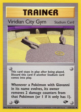 Viridian City Gym (123) (1st Edition) - Gym Challenge