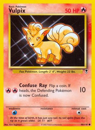 Vulpix (98) Reverse Holofoil - Legendary Collection