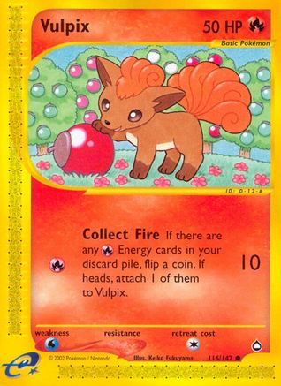 Vulpix (116) Reverse Holofoil - Aquapolis
