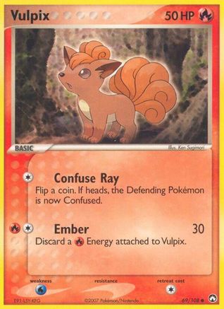 Vulpix (69) Reverse Holofoil - Power Keepers