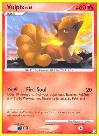 Vulpix (107) Reverse Holofoil - Mysterious Treasures