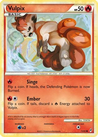Vulpix (75) Reverse Holofoil - Call of Legends