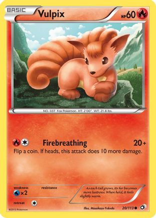 Vulpix (20) Reverse Holofoil - Legendary Treasures