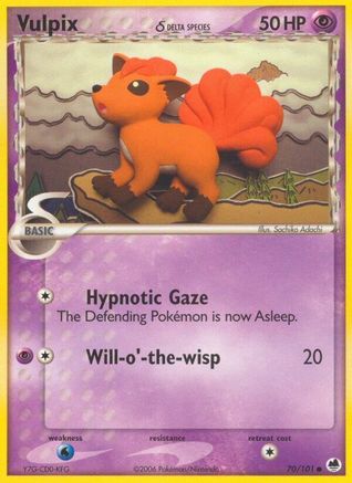 Vulpix (Delta Species) (70) Reverse Holofoil - Dragon Frontiers