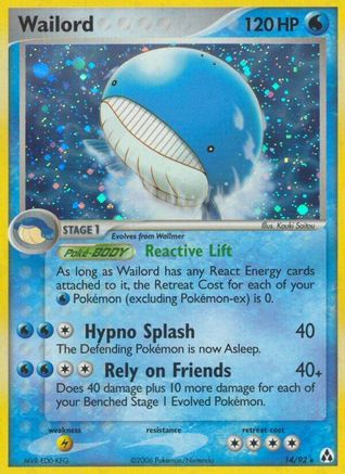 Wailord (14) Reverse Holofoil - Legend Maker