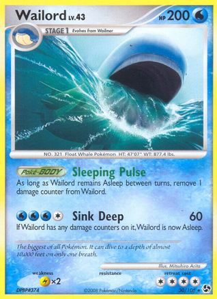 Wailord (30) Reverse Holofoil - Great Encounters