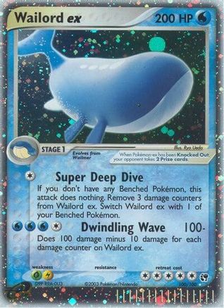 Wailord ex (100/100) [EX: Sandstorm] | Silver Goblin