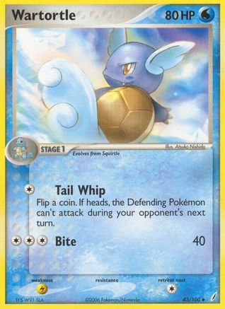 Wartortle - 043/100 (43) Reverse Holofoil - Crystal Guardians