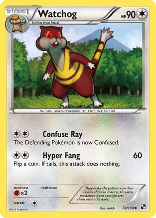 Watchog (79/114) [Black & White: Base Set] Reverse Holofoil