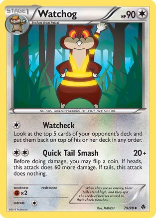Watchog (79/98) [Black & White: Emerging Powers] Reverse Holofoil
