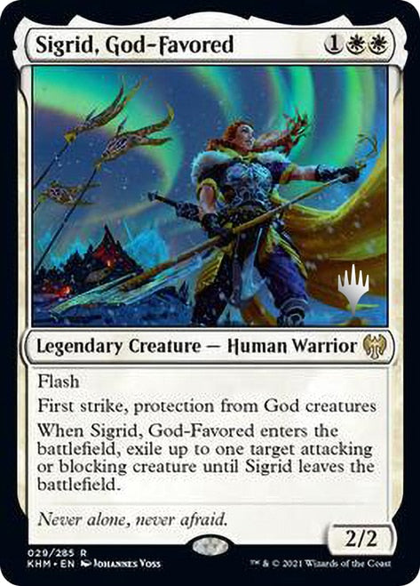 Sigrid, God-Favored (Promo Pack) [Kaldheim Promos] | Silver Goblin