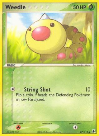 Weedle (87) Reverse Holofoil - Delta Species