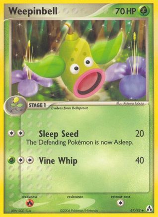Weepinbell (47) Reverse Holofoil - Legend Maker