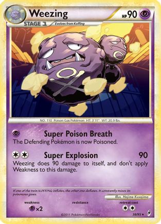 Weezing (38) Reverse Holofoil - Call of Legends